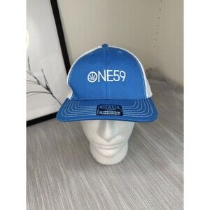 OTTO ONE59 Trucker Hat Blue White Mesh Snapback Cap OSFM 112-1